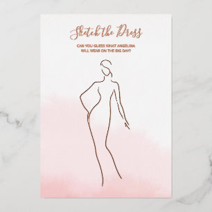 Foil card game for a bridal shower.