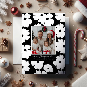 Foil Christmas Card Template Photos Holiday Floral