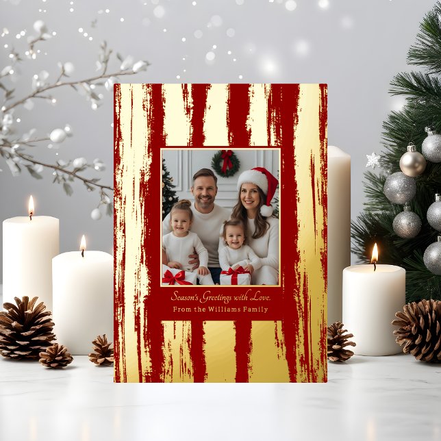 Foil Christmas Cards Templates Family 2 Photos  (Creator Uploaded)