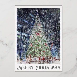 Foil Christmas Tree Card
