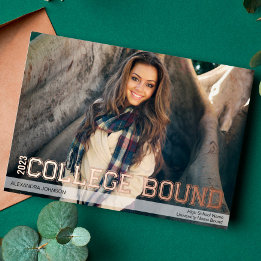 Foil College Bound High School Grad Announcement