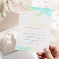 FOIL Colourful Rainbow Clouds Baby Shower