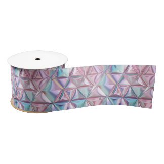 Foil Crinkle Pattern Satin Ribbon