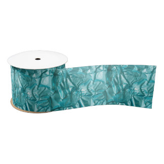 Foil Crinkle Pattern Satin Ribbon