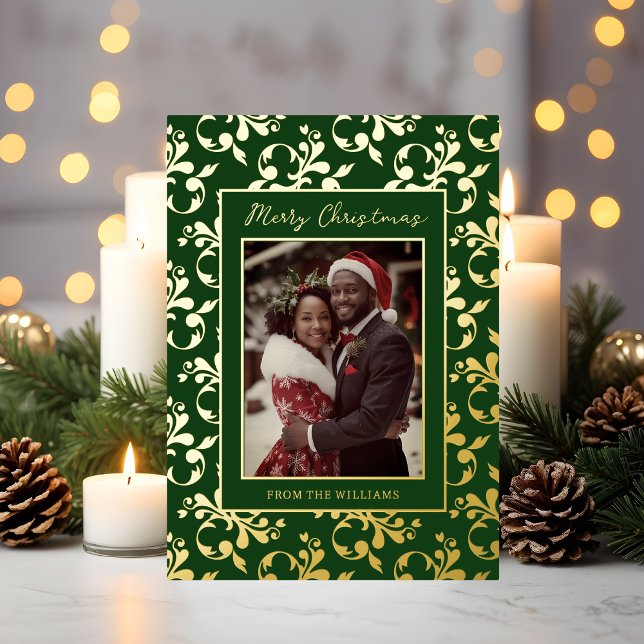 Foil Custom Christmas Card First Christmas Holiday (Creator Uploaded)