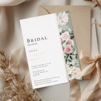 FOIL Dusty Rose Gold Sage Modern Bridal Shower