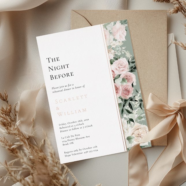 FOIL Dusty Rose Modern Wedding The Night Before (Creator Uploaded)