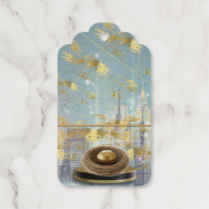 - Foil Easter Favor Tag with Golden Egg