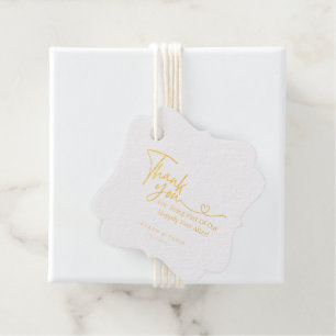 Foil Favour Tag
