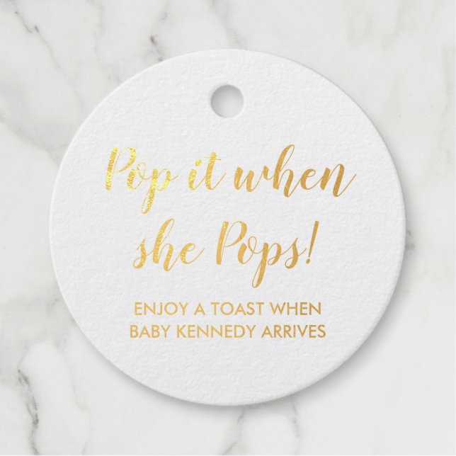 Foil Favour Tag (Front)