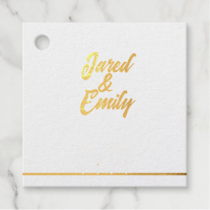 Foil Favour Tag