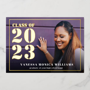 FOIL FRAME CLASS OF 2023 PHOTO GRADUATION