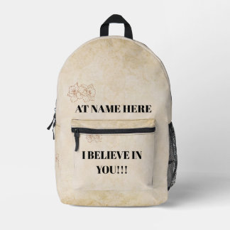 Foil Gift Tag Printed Backpack