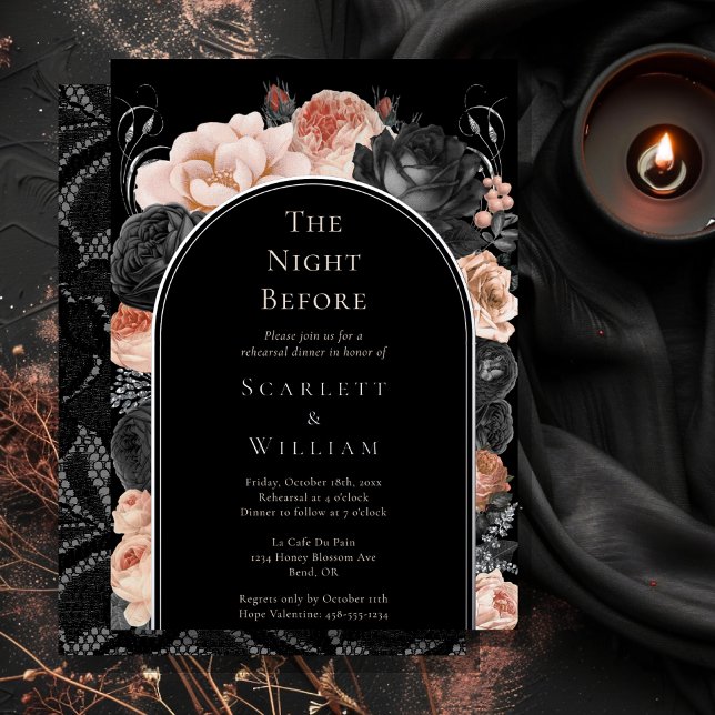 FOIL Gothic Vintage Arch Wedding Night Before (Creator Uploaded)