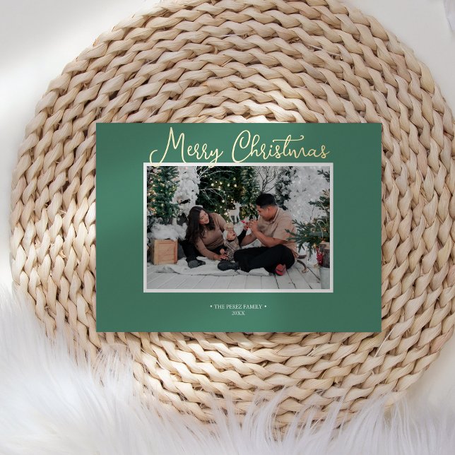 FOIL Green Holly Jolly Merry Christmas News Photo (Creator Uploaded)