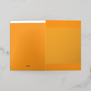 Foil Greeting Card   Elegant Folded Design