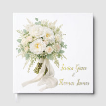 Foil Guestbook Rose Bouquet