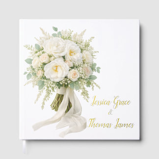 Foil Guestbook Rose Bouquet