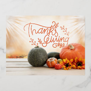 Foil Holiday Post Card