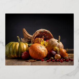 Foil Holiday Post Card