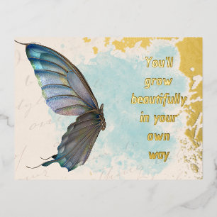 Foil Holiday Post Card