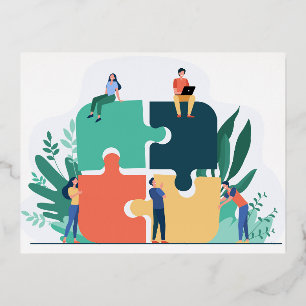 Foil Holiday Post Card