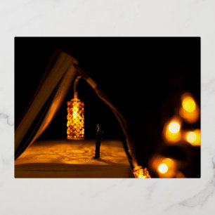 Foil Holiday Post Card