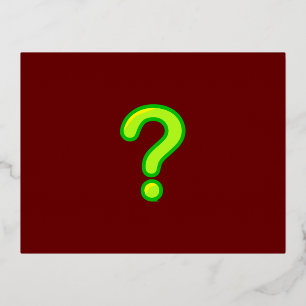 Foil Holiday Post Card