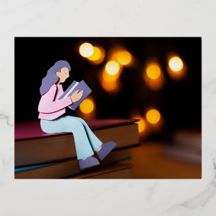 Foil Holiday Post Card