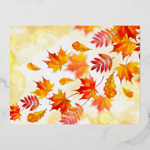 Foil Holiday Post Card