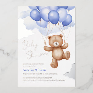  Foil Invitation for baby shower