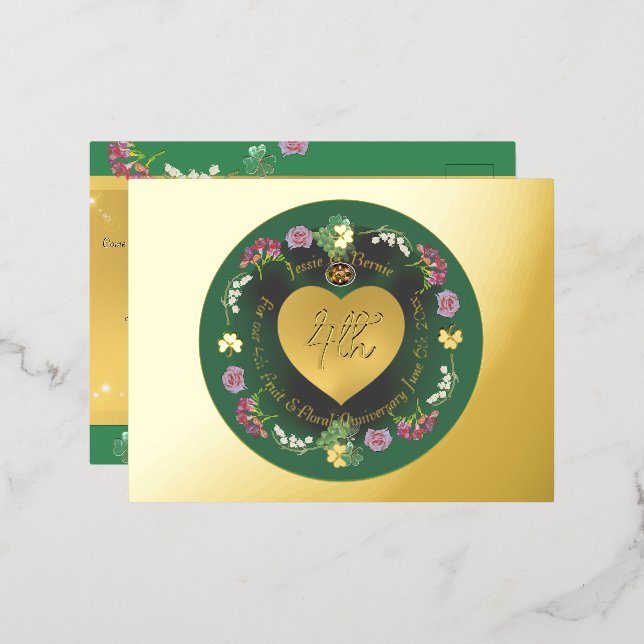 Foil Invitation Postcard (Front/Back)