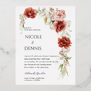 Foil Invitation Postcard