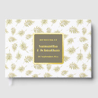 Foil leaf foliage pattern elegant country wedding