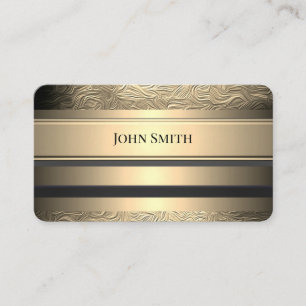 Foil Metal Black Gold Law Doctor Business Cards