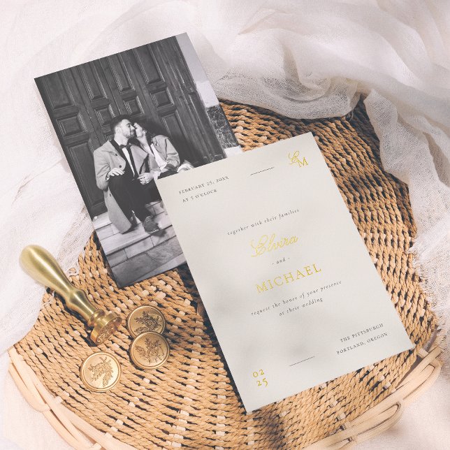 Foil Minimalist Editorial Photo Wedding (Creator Uploaded)