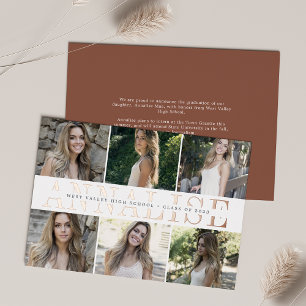 Foil Name   Photo Graduation Announcement