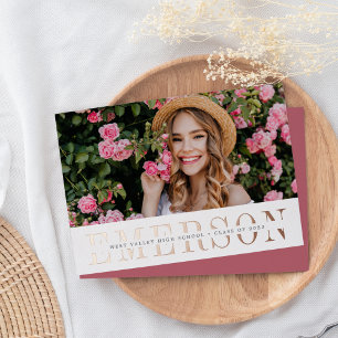 Foil Name   Photo Graduation Announcement