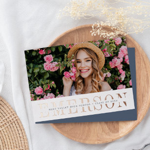 Foil Name   Photo Graduation Announcement