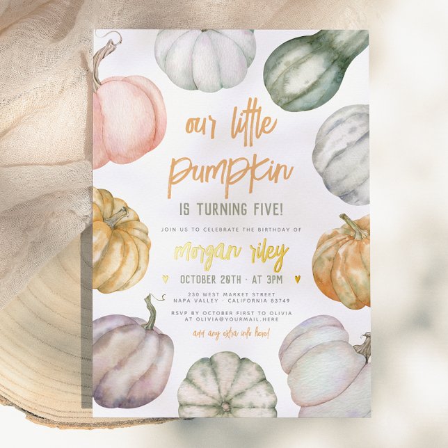 Foil Our Little Pumpkin Boho Fall Birthday Party (Creator Uploaded)