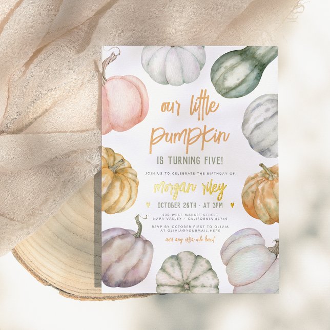 Foil Our Little Pumpkin Boho Fall Birthday Party (Creator Uploaded)