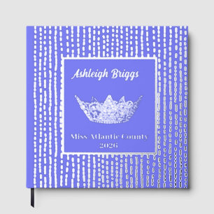 Foil Pageant Crown Photo Scrapbook with front text Guest Book