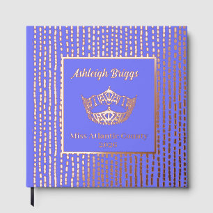 Foil Pageant Crown Photo Scrapbook with front text Guest Book
