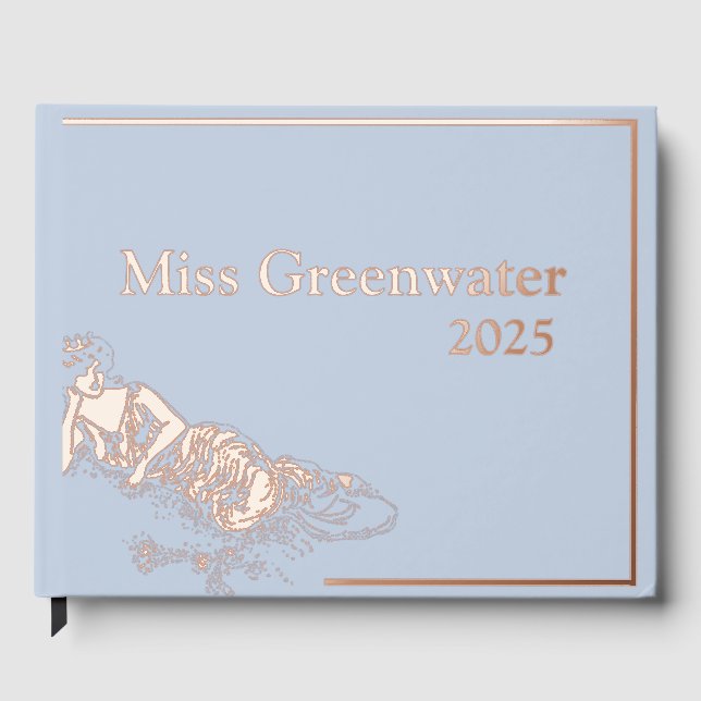 Foil Pageant photo & Scrapbook Retro Queen Guest Book (Front)