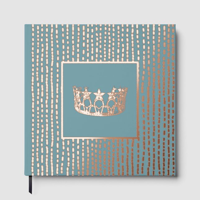 Foil Pageant Star Crown Photo Scrapbook-NO text  Guest Book (Front)