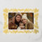 Foil Pinecone Holiday One Photo Card- white