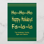 Foil Pink Holiday Post Card<br><div class="desc">Celebrate the season with our Modern Green and Gold Holiday Greeting Card, designed to bring style and sparkle to your holiday wishes. Featuring chic modern typography and luxurious real gold foil accents, this festive card adds a sophisticated touch to any Christmas or holiday message. Perfect for family, friends, or clients,...</div>