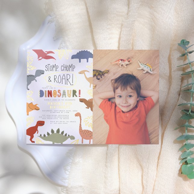 Foil Pressed | Dinosaur Photo Boy Birthday Party (Creator Uploaded)