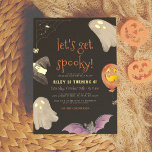 Foil Pressed | Spooky Kids Halloween Birthday<br><div class="desc">Add some shine to your birthday party invitations with real gold, silver, or rose gold foil! This classic and timeless metallic style is sure to add another level to your invites. These luxurious invitations make a great impact with real pressed foil. Incorporating foil-stamped elements on luxe paper is a perfect...</div>