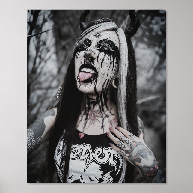 Foil Print Black Metal (Front)